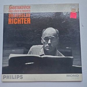 Sviatoslav Richter Shostakovich Preludes & Fugues Philips Mono Vinyl LP Opus 87